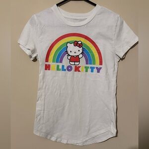 Hello Kitty XS Tee with Rainbow Design